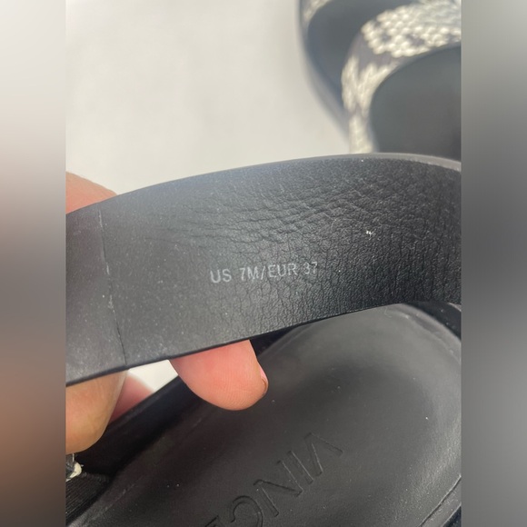 VINCE "Marett" Snake-Embossed Platform Sandals SZ 7 - Picture 6 of 14